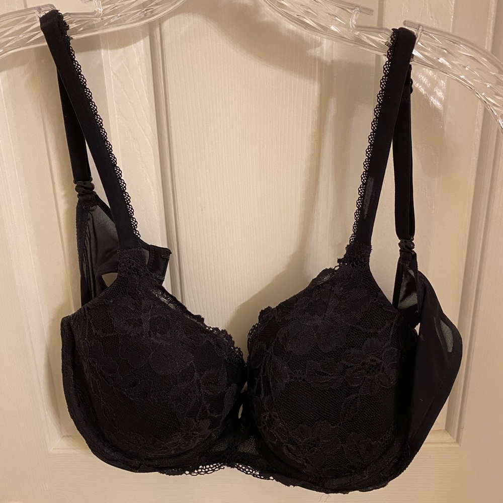 Black lace Body by Victoria lined Demi 34DD